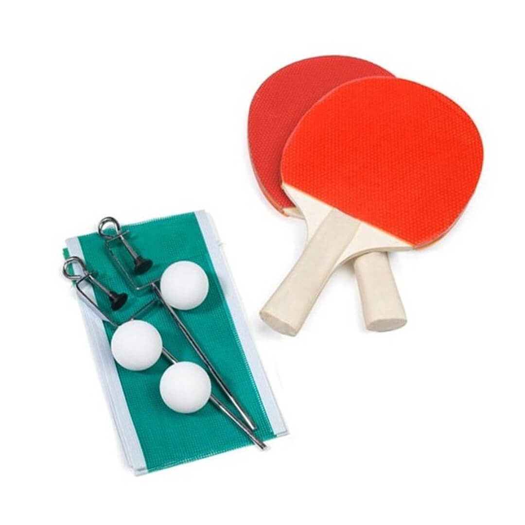 Ping Pong 2 paletas + 3 pelotas + red + 2 soportes