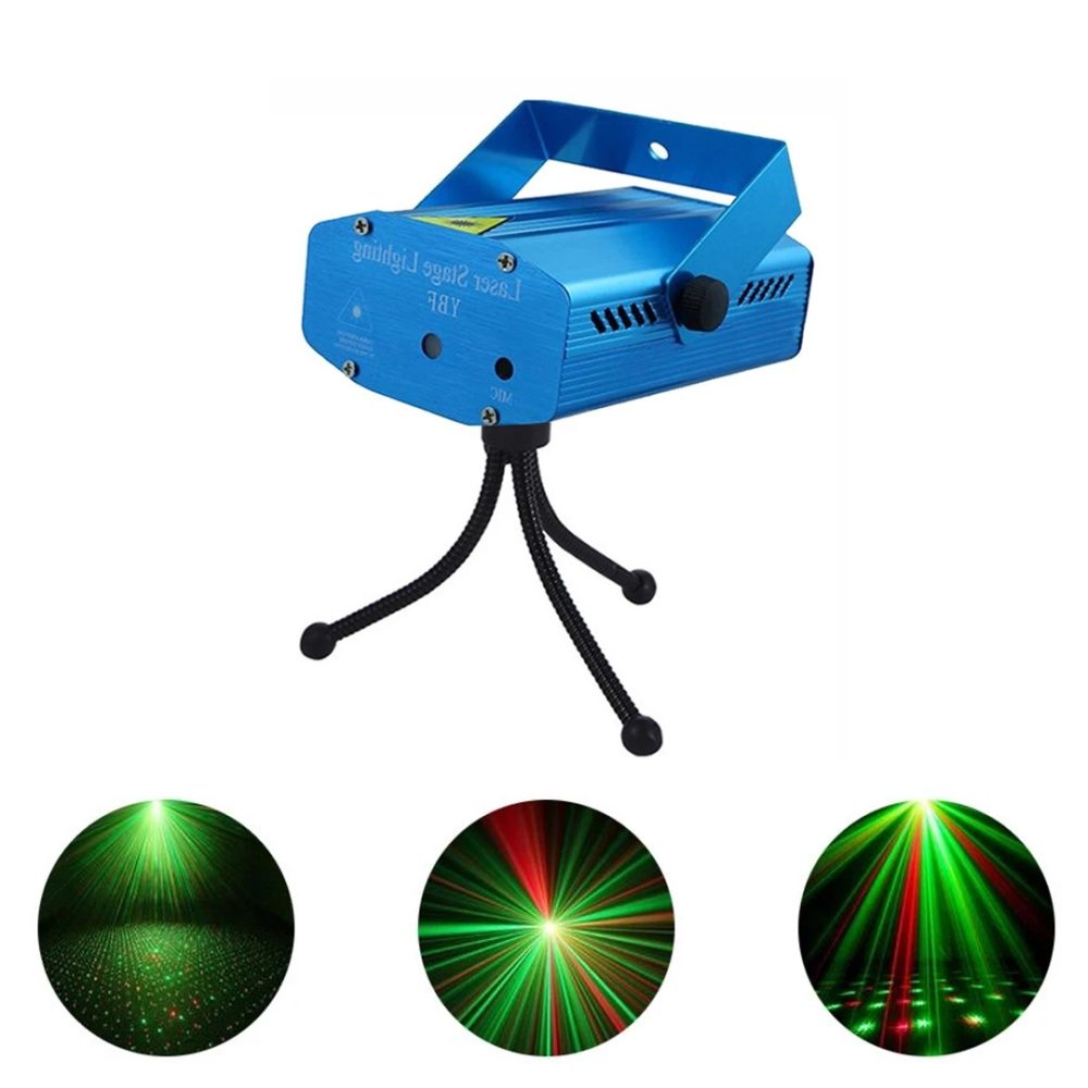 Bola de rayos led giratoria + Mini laser led multipunto