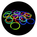 Brazaletes fluorescentes Uv de Neon - Pack x 50