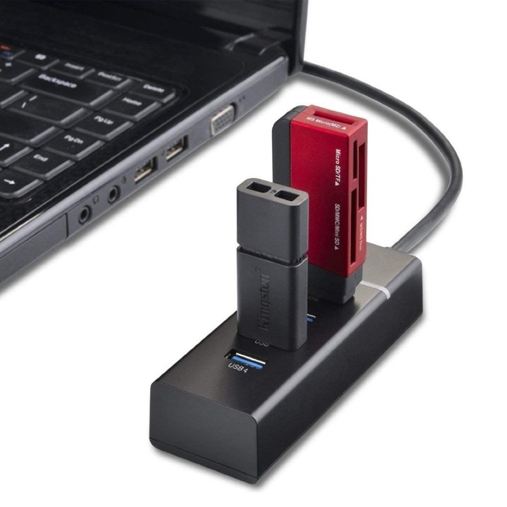 Hub multiplicador carga rápida USB 3.0 – 4 Puertos