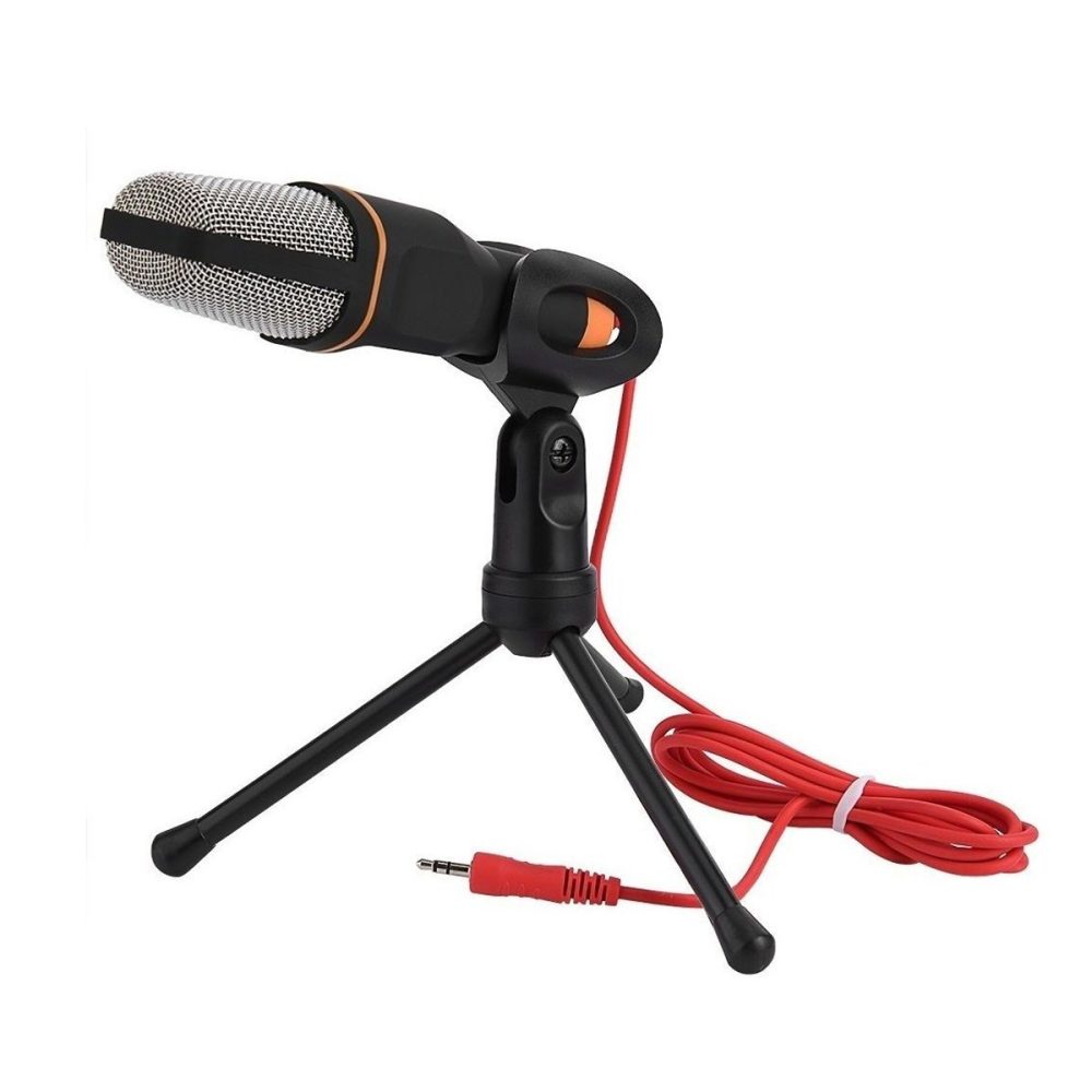 microfono condensador ajustable 3.5mm pie soporte 1