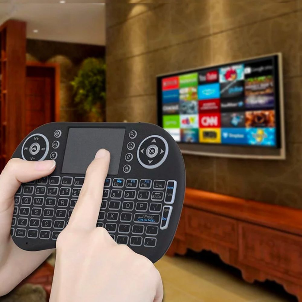 Mini teclado inalámbrico led para smart TV y Android