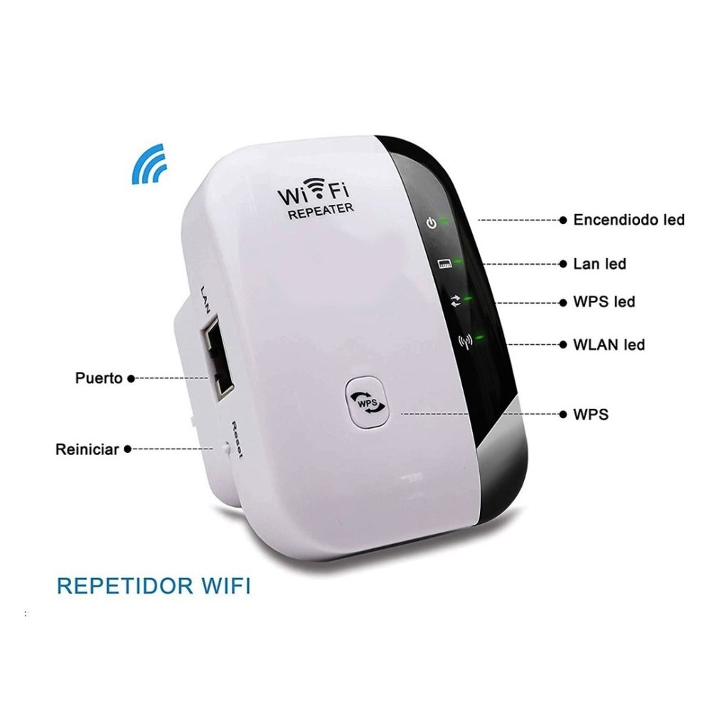 Repetidor y amplificador de señal wifi mini router 300 mbps