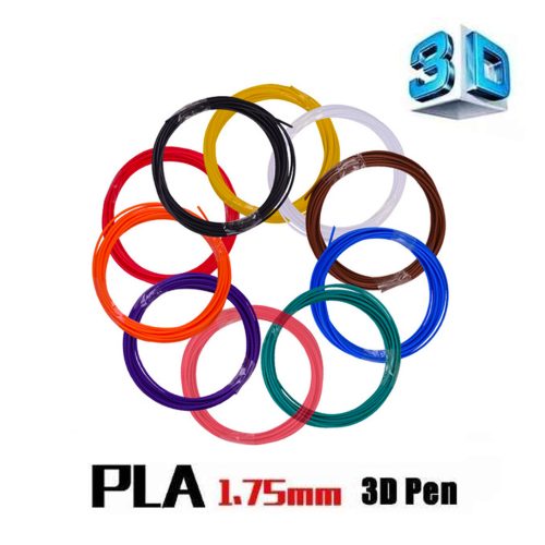 Repuesto de filamento para lápiz 3D x 8 Colores - 10 mts Pla 1,75 mm