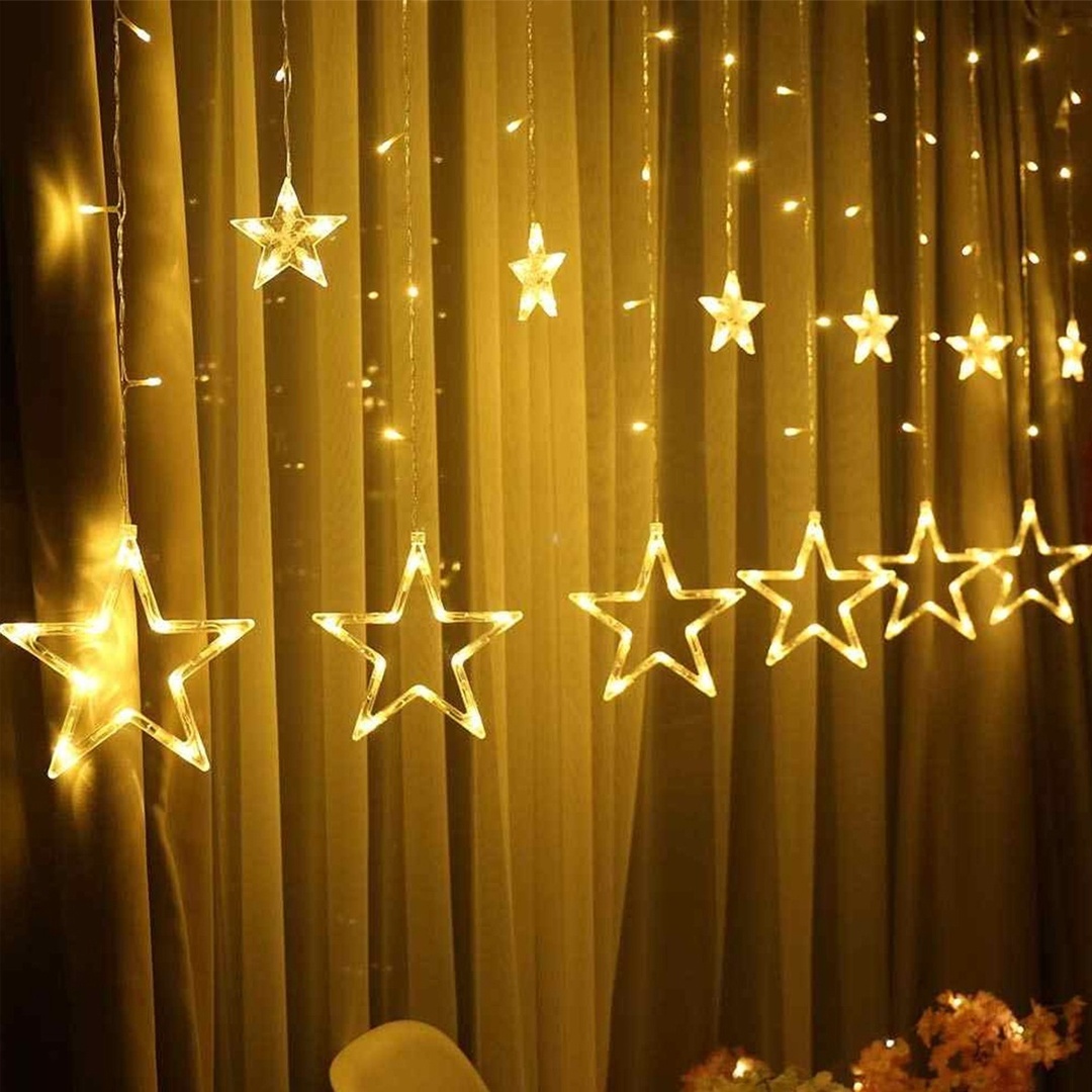 cortina led solo estrellas 5