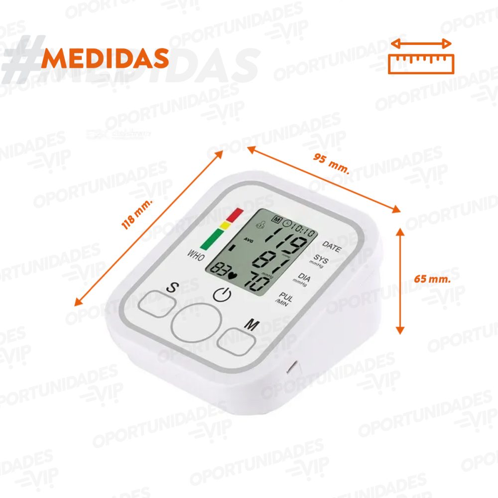 Tensiómetro digital para brazo presión arterial Jziki Zk-b869