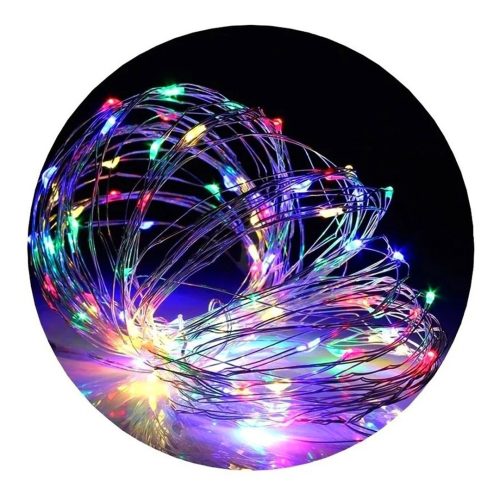 Guirnalda de alambre con luz led RGB - 3 mts