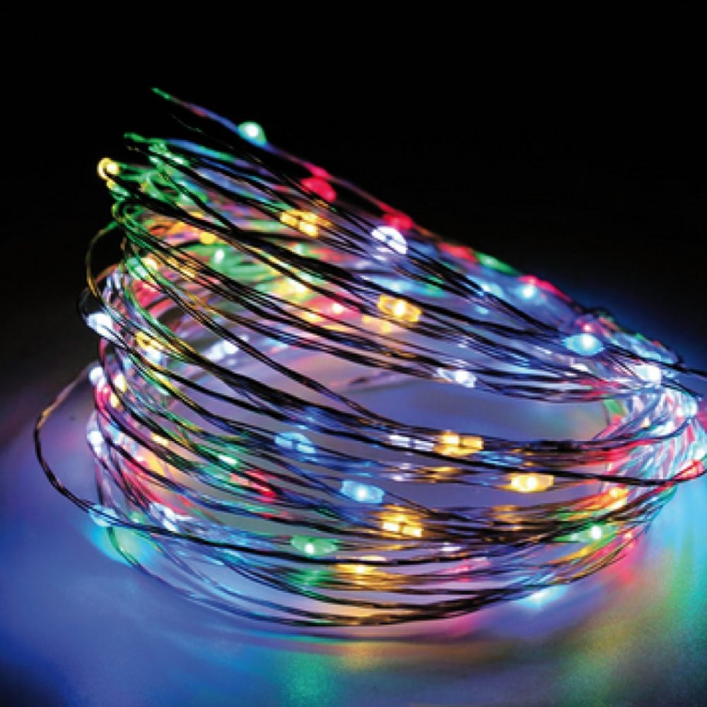 Guirnalda de alambre con luz led RGB – 3 mts