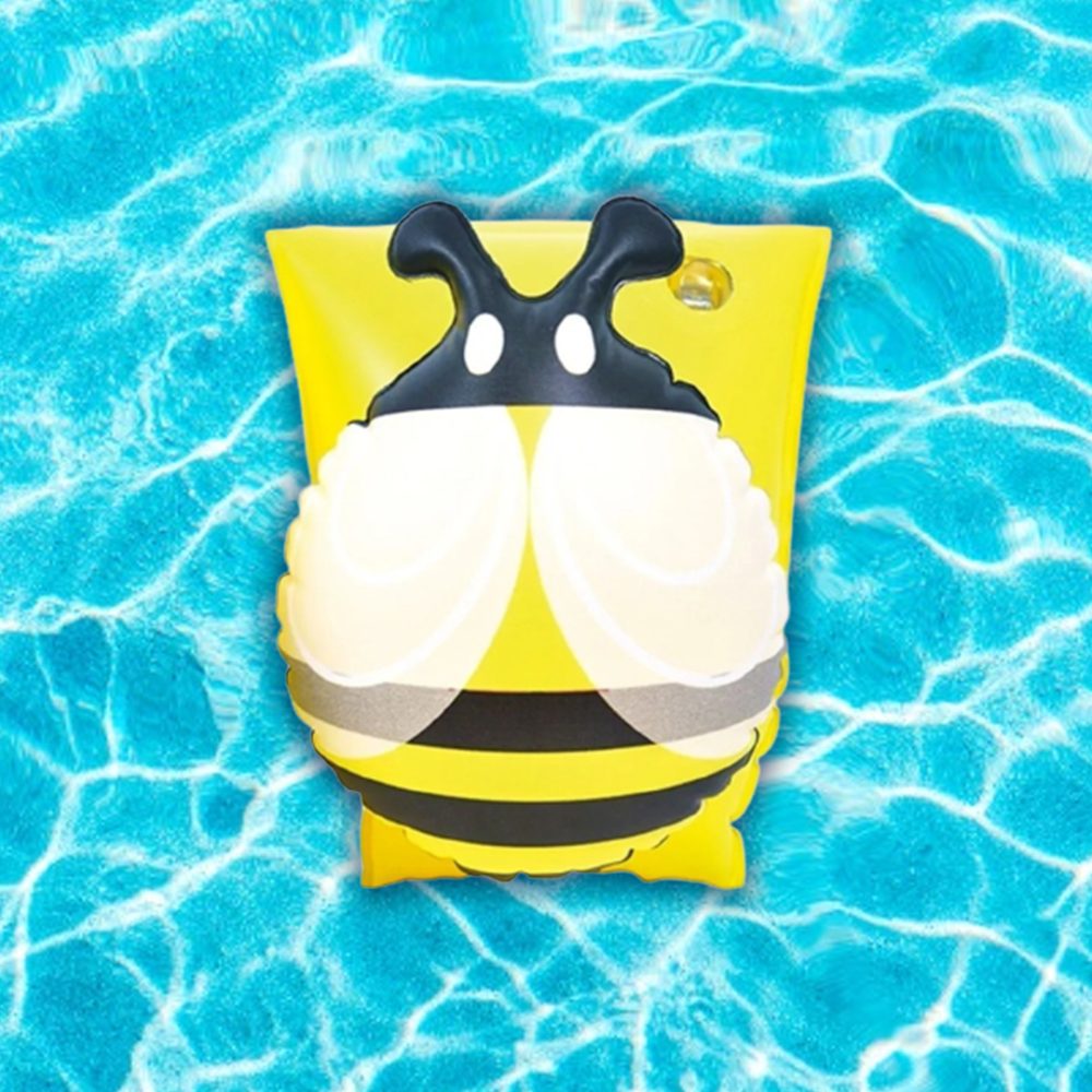 Brazos flotadores con forma de abeja para niños
