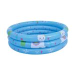 Pileta inflable redonda de 3 anillos con alpacas para niños - 148 litros