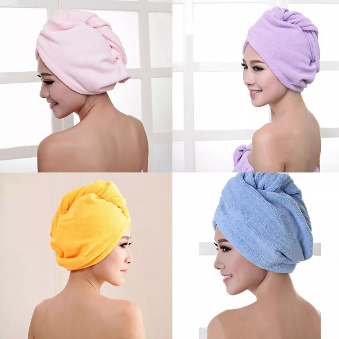 Gorra toalla turbante de cabello para ducha