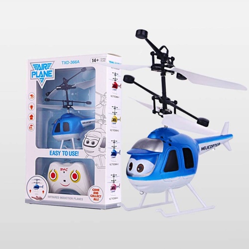 Helicóptero de juguete con luz infrarroja recargable para niños