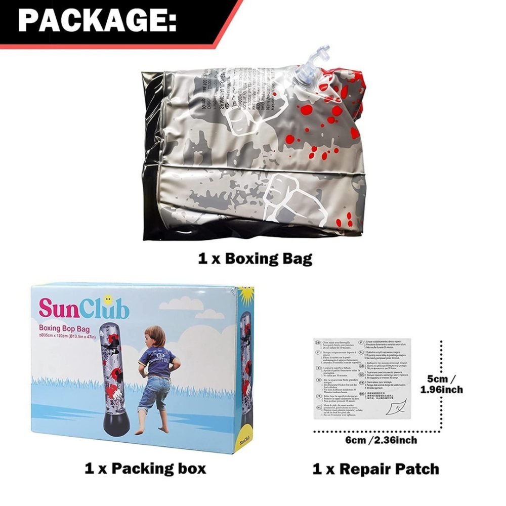 Bolsa de boxeo inflable saco para niños - En exhibición Cod Pe105