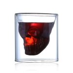 Vaso calavera 3D de cristal para whisky 75 ml