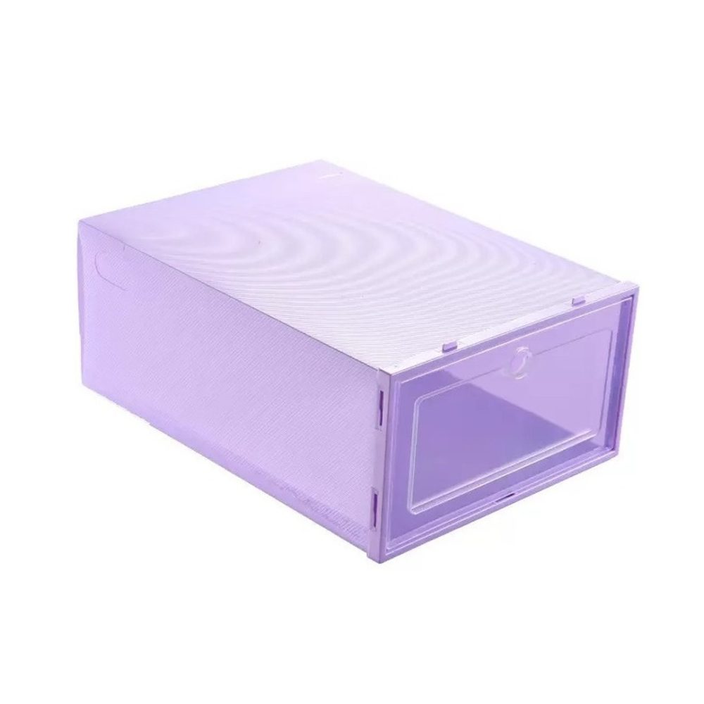 Caja organizadora de plástico para almacenamiento de zapatos - 6 unidades B48