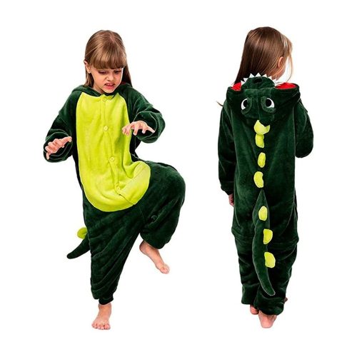 Pijama mameluco de dinosaurio para niños - Disfraz de invierno