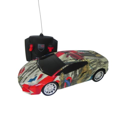 Auto coche de juguete con dibujo graffiti a pilas con control remoto
