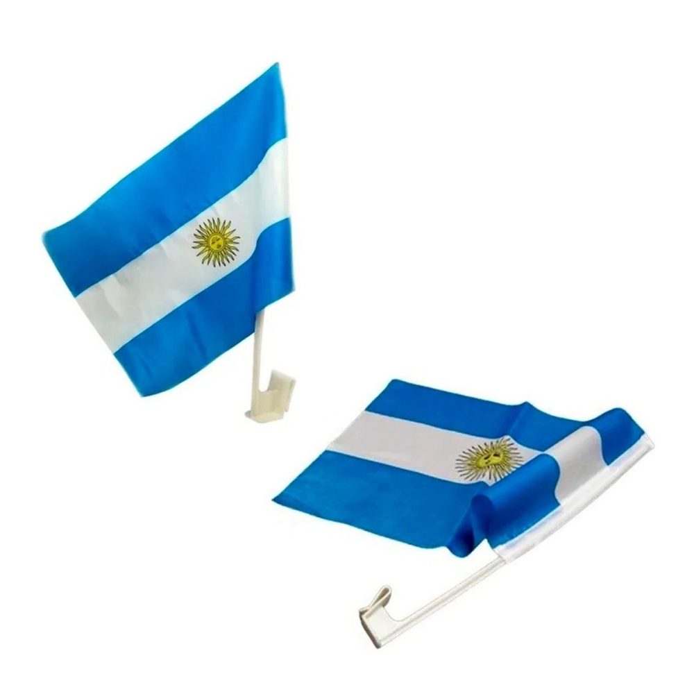 Bandera Argentina con gancho soporte ideal para el mundial
