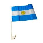 Bandera Argentina con gancho soporte ideal para el mundial