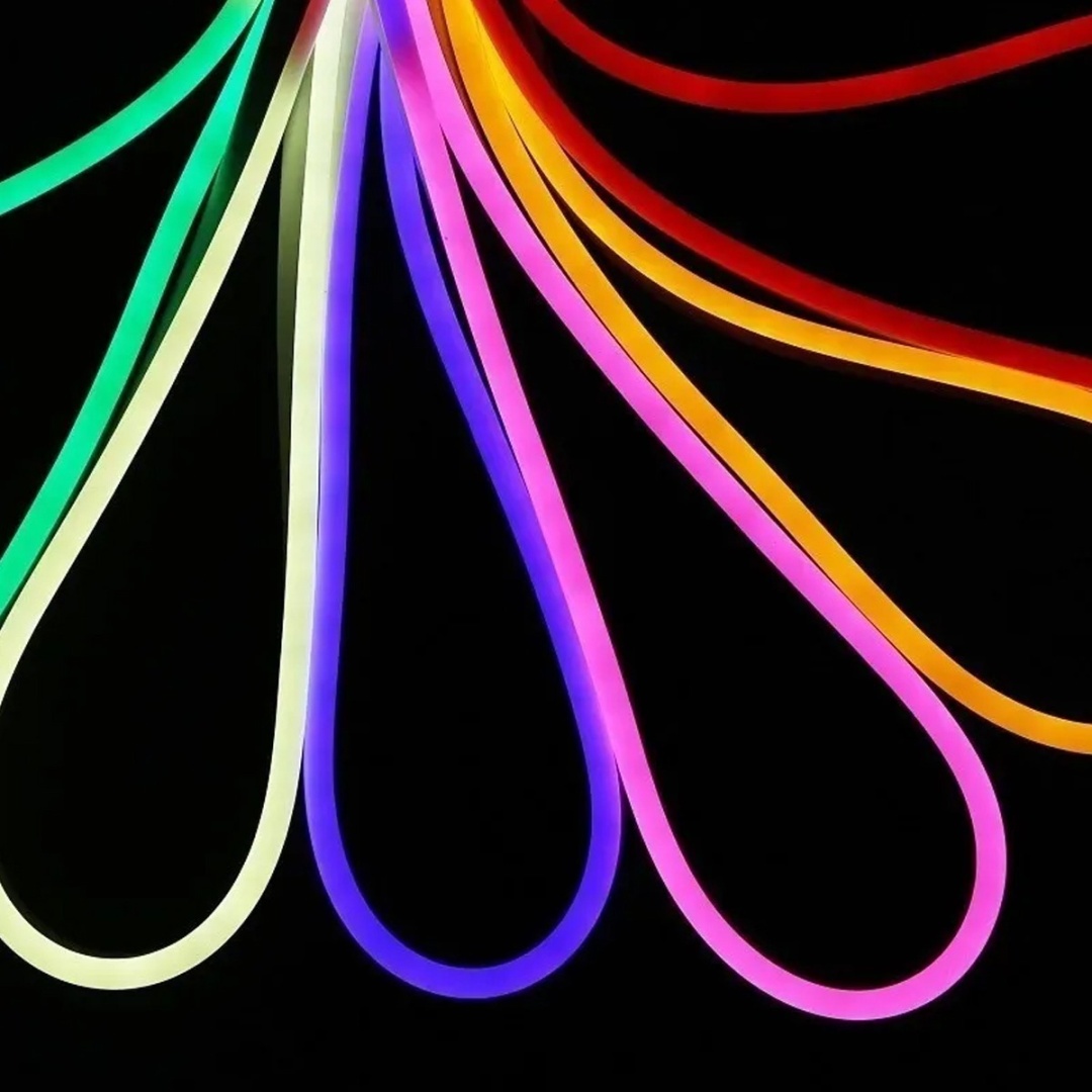 Manguera de luces de neón led flexible con color fijo - 10 mts