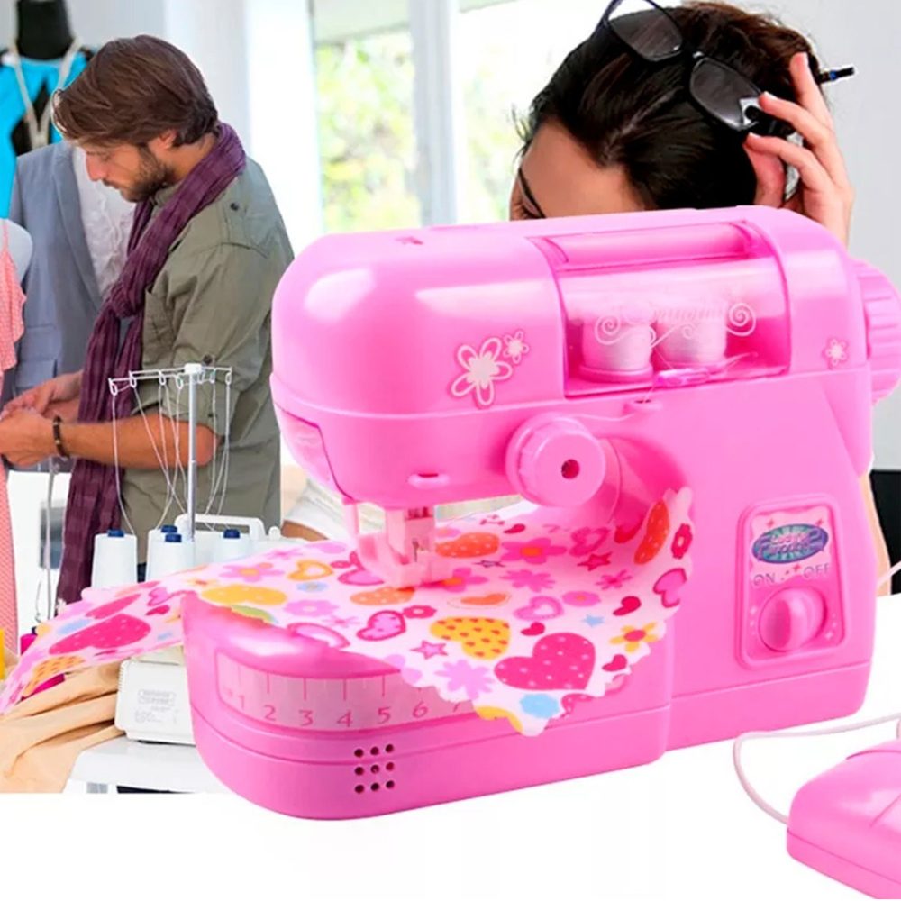 Maquina de coser de juguete infantil de imitación para niños