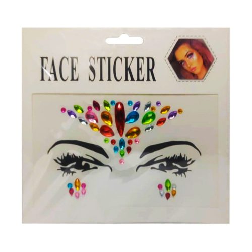 Stickers faciales gemas autoadhesivas de colores
