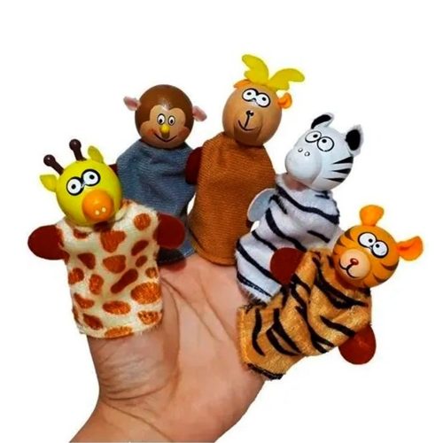 Títeres de dedos de animales para niños