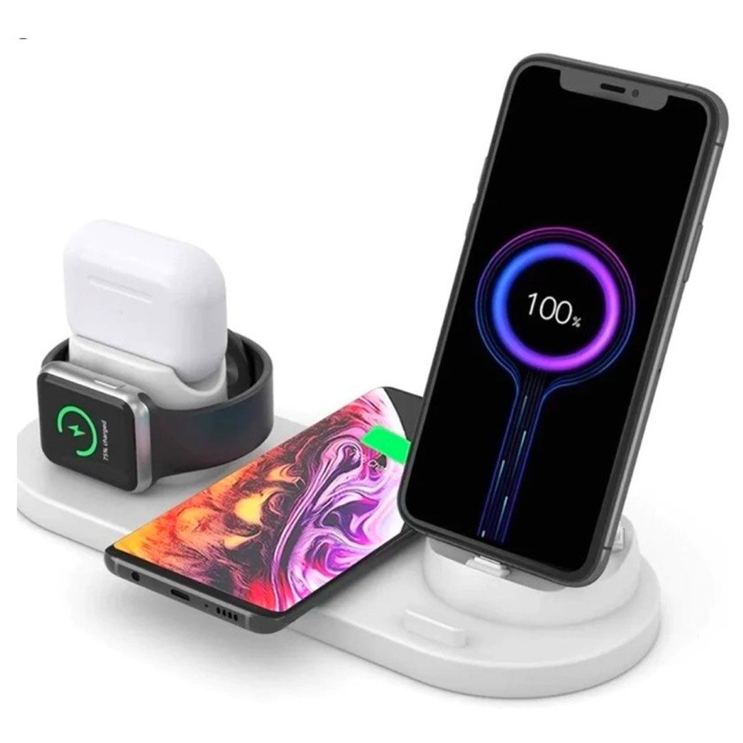 Stand Carga Smartphone Watch Auriculares 3