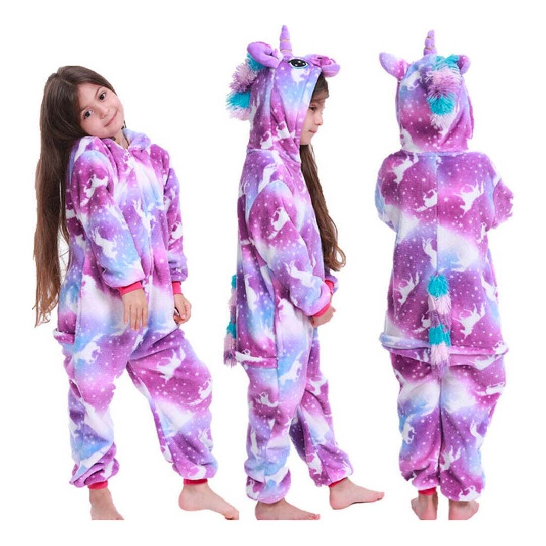Pijama Kigurumi Unicornio Violeta 2