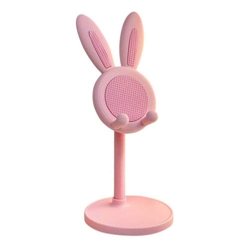 Soporte de mesa para apoyar el celular o tablet con diseño de orejas de conejo El374