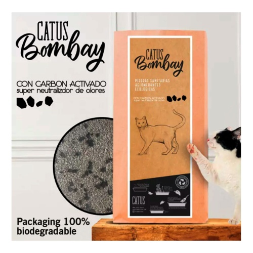 Piedritas aglomerantes absorbentes para gatos Bombay 4 Kg