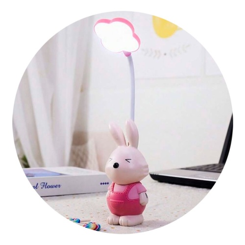 Lampara velador conejo osito LED recargable USB Qq208