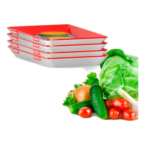 Bandejas de alimentos porta comida reutilizable de silicona 505385