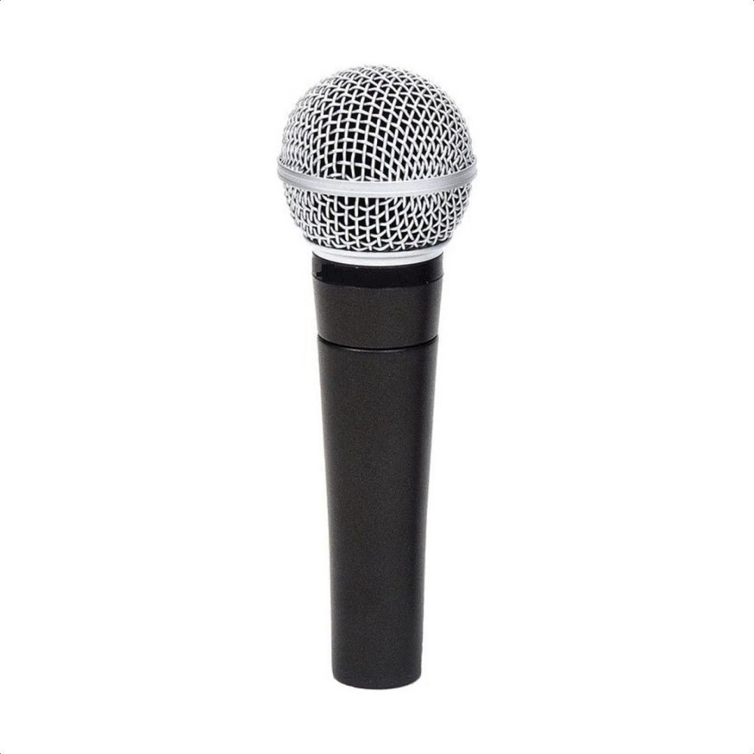Micrófono vocal profesional M-58 dinámico en color negro