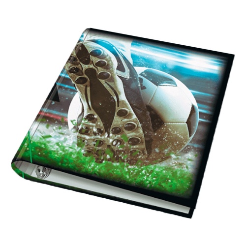 Carpeta escolar diseño fútbol A4 2x40mm para niños Ca550005