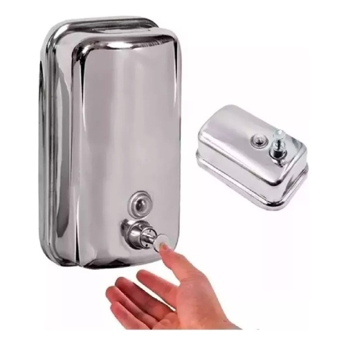 Dispenser jabón líquido acero inox para baño 800ml 550235-1