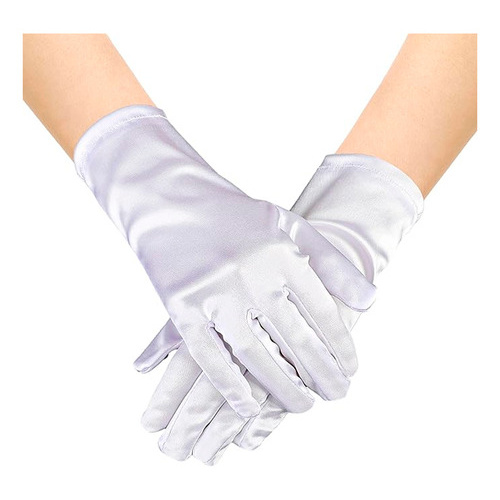 12 Pares De Guantes Blancos Talla Chica Cotillon Fiestas