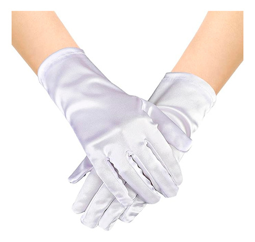12 Pares De Guantes Blancos Talla Chica Cotillon Fiestas