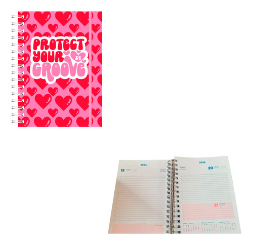 Agenda 16x22 Powerful 352 Paginas Espiral Colegio Ag24a023 – vista superior