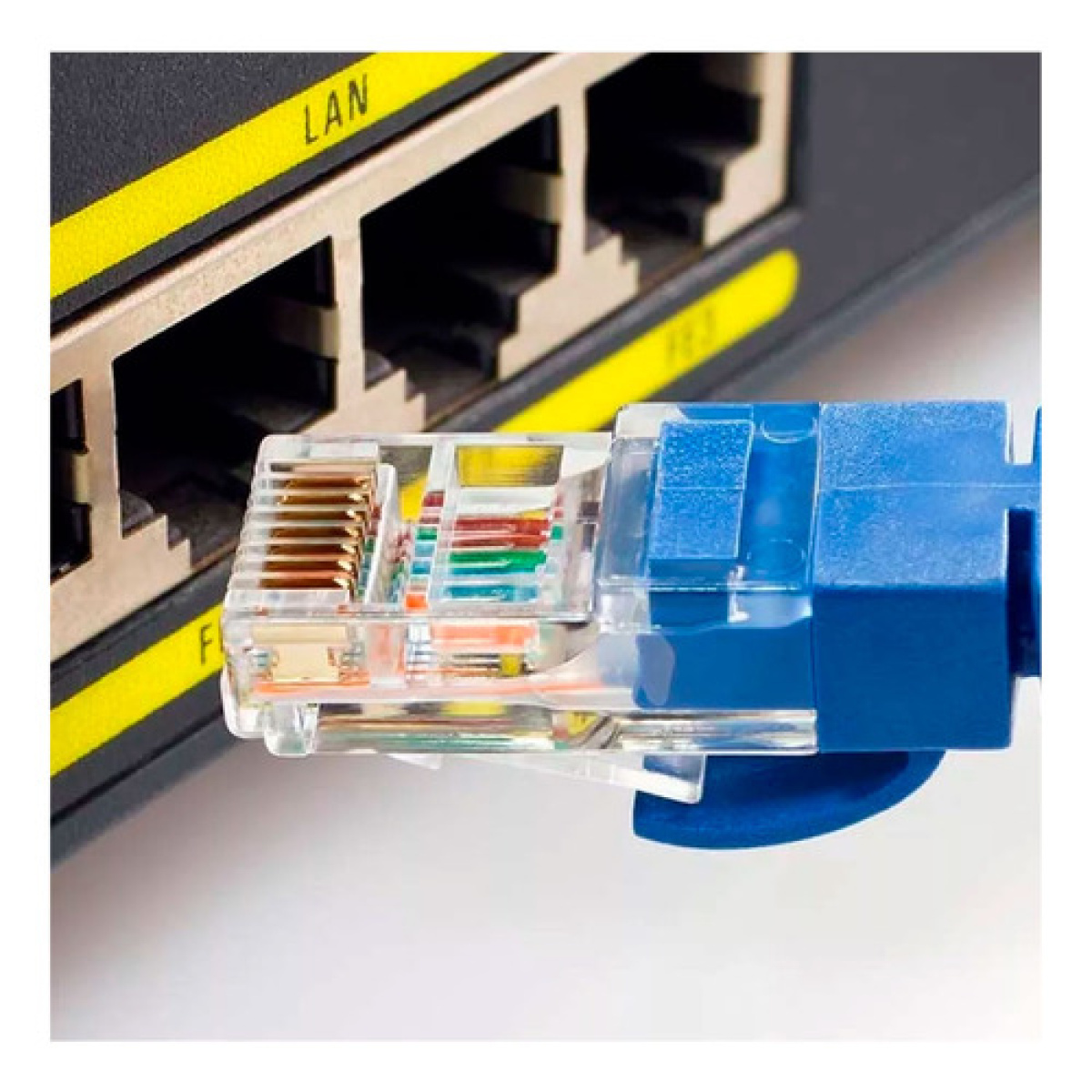 Cable De Red 30 Metros Cat.5e Armado Pc Módem Azul Rj45 - Oportunidades Vip