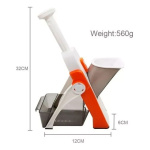 Cortador de verduras y frutas mandolina vertical 4 cortes - Image 7