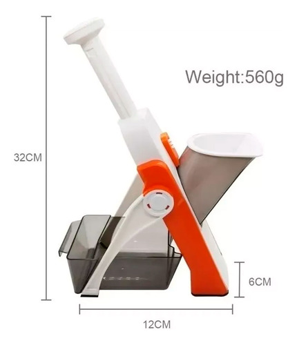 Cortador de verduras y frutas mandolina vertical 4 cortes - Image 7