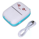Impresora Mini Bluetooth Recargable Para Celular Dyj-c9 Color Celeste - Imagen 2