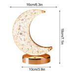 Lampara forma luna luz de mesa cálida fría acrílica B0bpy - Image 4