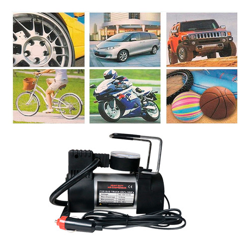 Mini Compresor Aire Uso Pesado - 12v 140 Psi - 35lts X Min - Image 4