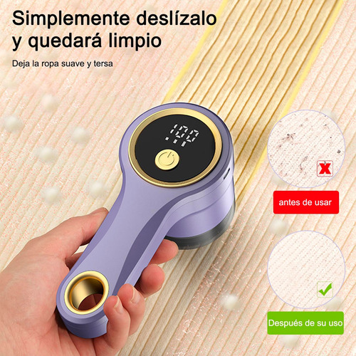 Quita Pelusas Ropa Muebles Removedor Recargable Led Dn-310 - Image 4