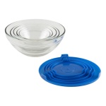 Set 5 Bowls De Vidrio Tapa Plástica Apilables Microondas - Imagen 10