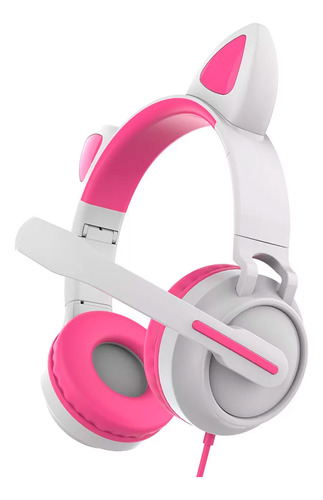 Auriculares Orejas Gato Con Microfono Luz Led Musica Ej-z58 - Image 5