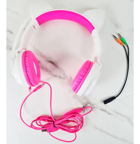 Auriculares Orejas Gato Con Microfono Luz Led Musica Ej-z58 - Image 8