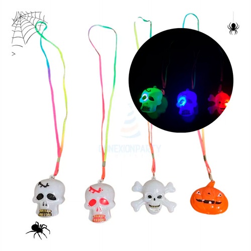 Colgantes X6 luminosos LED de calavera y fantasma Halloween Hw24